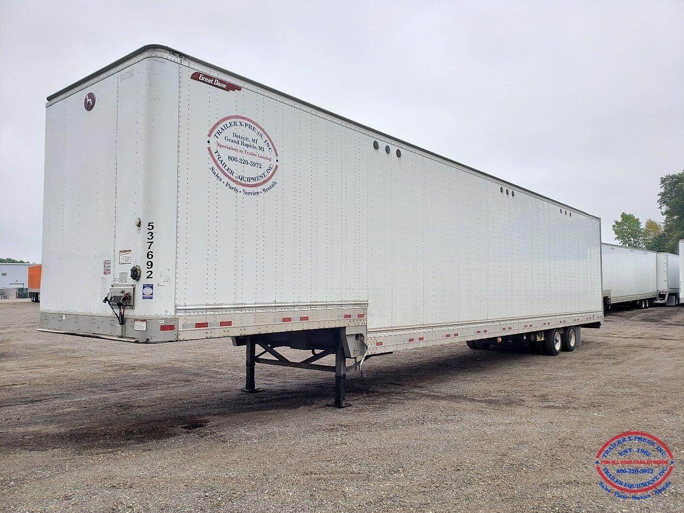 2016 Great Dane (10) 53FT DFV W/ SIDE DOOR PLASTIC LINED Drop Frame