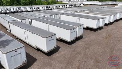 Great Dane (14) 53FT DROP FRAME VANS- W/ SIDE DOOR- DOCK LIFT Drop Frame Trailer