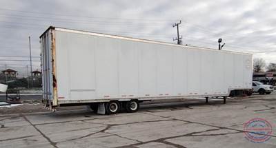 Wabash 53FT DFV- COMPOSITE W/ ALUM ROOF Tandem Axle Drop Frame Trailer - Air Ride, Sliding Axle