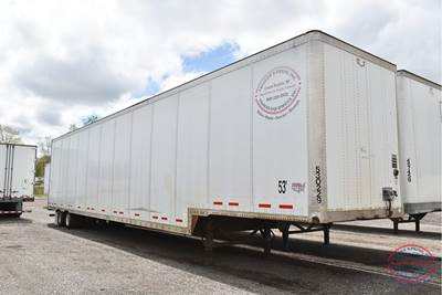 Wabash 53x102 Tandem Axle Combination Drop Frame Trailer - Air Ride, Fixed Axle