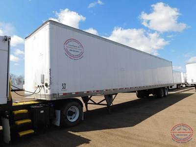 Hyundai 53 ft Dry Van Trailer - Swing Door, Air Ride, Sliding Axle