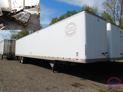 Hyundai 53 ft Dry Van Trailer - Roll up Door, Air Ride, Liftgate, Sliding Axle