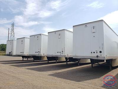 Hyundai 53 ft Dry Van Trailer - Swing Door, Air Ride, Sliding Axle