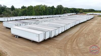 Hyundai 53 ft Dry Van Trailer - Swing Door, Air Ride, Sliding Axle