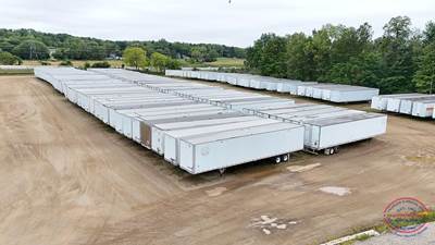 Hyundai 53 ft Dry Van Trailer - Swing Door, Air Ride, Sliding Axle