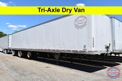 Hyundai HY-Cube 53 ft Dry Van Trailer - Swing Door, Air Ride, Tri Axle, Sliding Axle