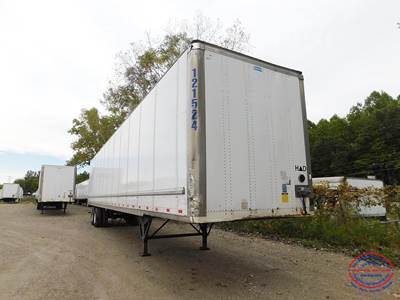 Stoughton Z-Plate 53 ft Dry Van Trailer - Swing Door, Air Ride, Sliding Axle
