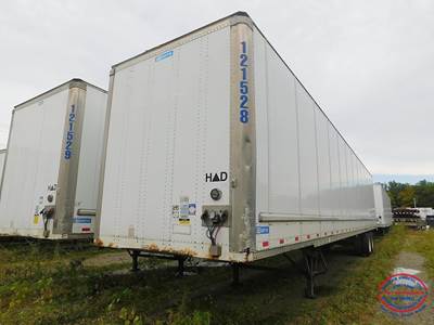 Stoughton Z-Plate 53 ft Dry Van Trailer - Swing Door, Air Ride, Sliding Axle