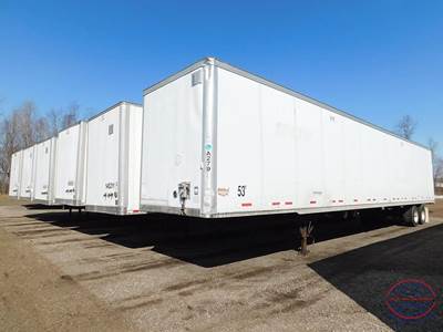 Wabash 53 ft Dry Van Trailer - Roll up Door, Air Ride, Sliding Axle