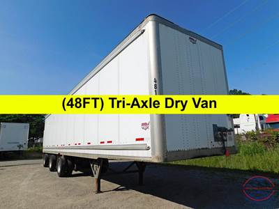 Wabash 48 ft Dry Van Trailer - Swing Door, Air Ride, Tri Axle, Sliding Axle