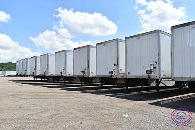 Wabash 53 ft Dry Van Trailer - Swing Door, Air Ride, Sliding Axle