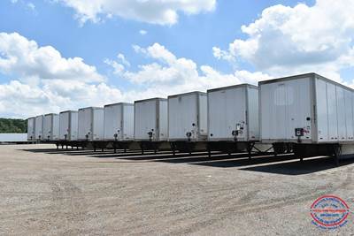 Wabash 53 ft Dry Van Trailer - Swing Door, Air Ride, Sliding Axle