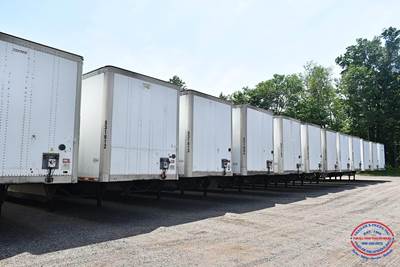 Wabash 53 ft Dry Van Trailer - Swing Door, Air Ride, Sliding Axle