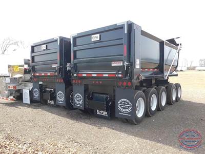 E-Pak (2) 20FT END DUMP TRAILERS W/ DOLLY End Dump Trailer