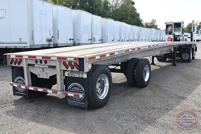 Benson 48x102 Aluminum Flatbed Trailer - Air Ride, Spread Axle