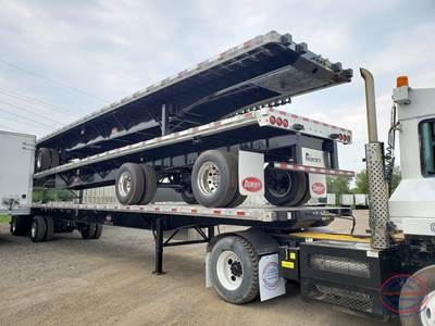 Dorsey 53x102 Combination Flatbed Trailer - Air Ride, Sliding Spread Axle