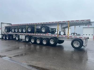 Extreme XP75 53x102 Seven Axle Aluminum Flatbed Trailer - Air Ride, Fixed Axle