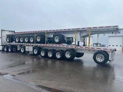 Extreme XP75 53x102 Seven Axle Aluminum Flatbed Trailer - Air Ride, Fixed Axle