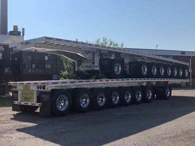 Extreme XP75 53x102 Eight Axle Aluminum Flatbed Trailer - Air Ride, Fixed Axle