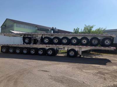 Extreme XP75 53x102 Eight Axle Aluminum Flatbed Trailer - Air Ride, Fixed Axle
