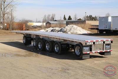 Extreme XP75 53x102 Six Axle Aluminum Flatbed Trailer - Air Ride, Fixed Axle