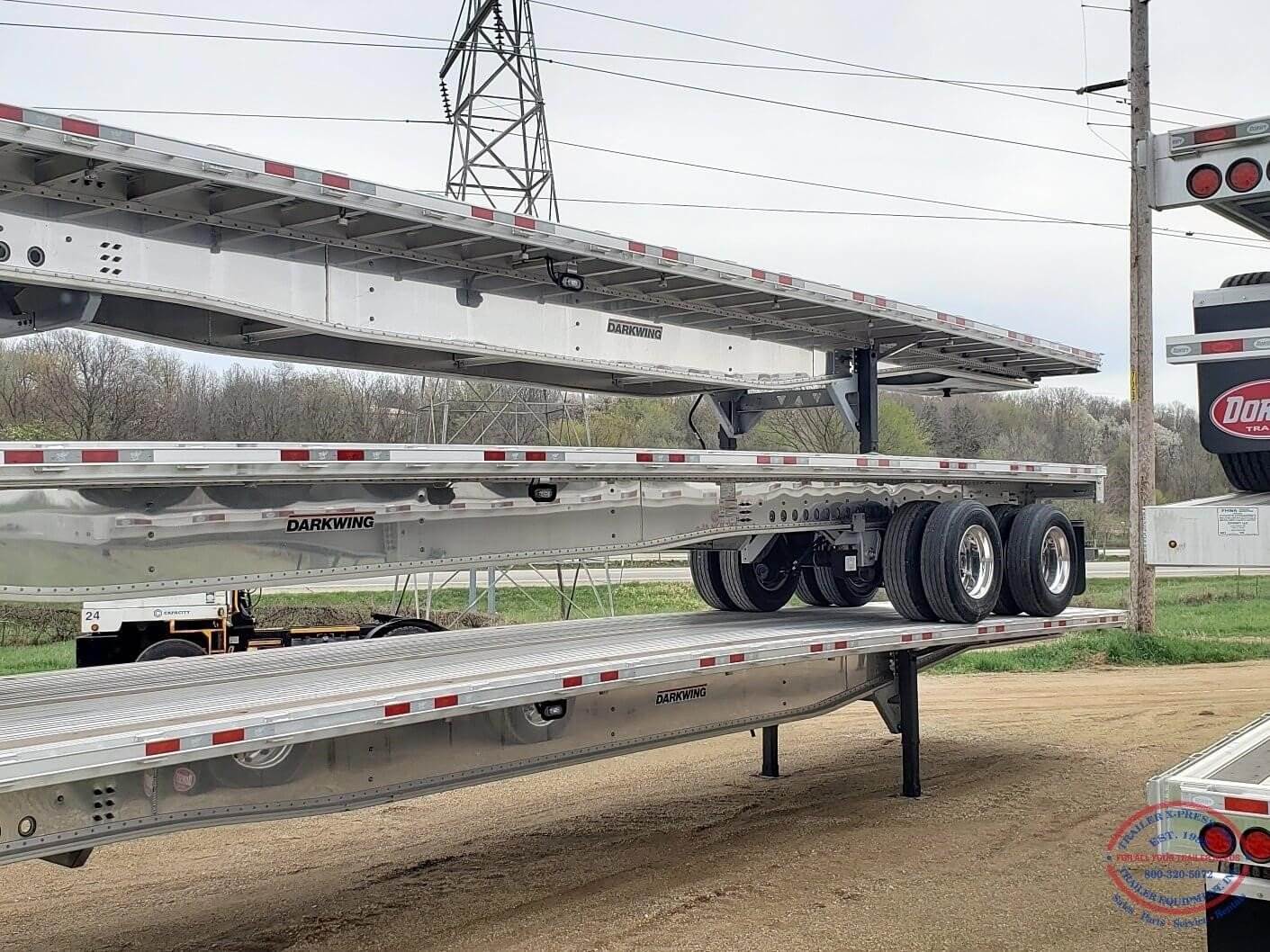2025 Manac (2) 48FT ALUM FLATBEDS W/ SLIDING AXLES Flatbed Trailer For