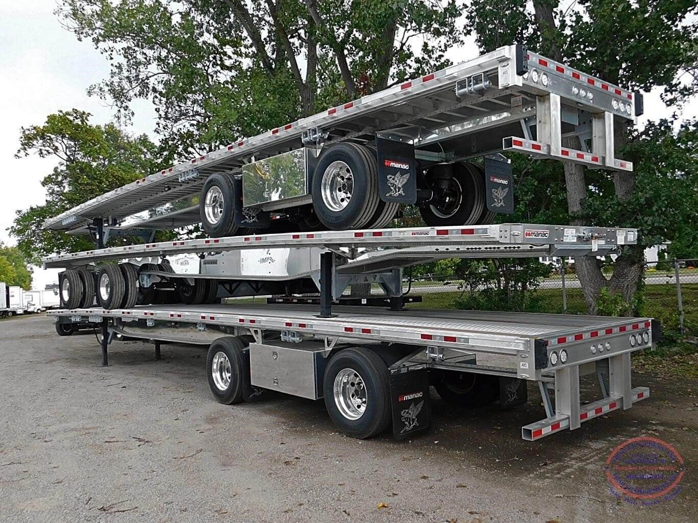 2025 Manac (3) ALL ALUM FLATBEDS W/ SPREAD AXLES Flatbed Trailer For
