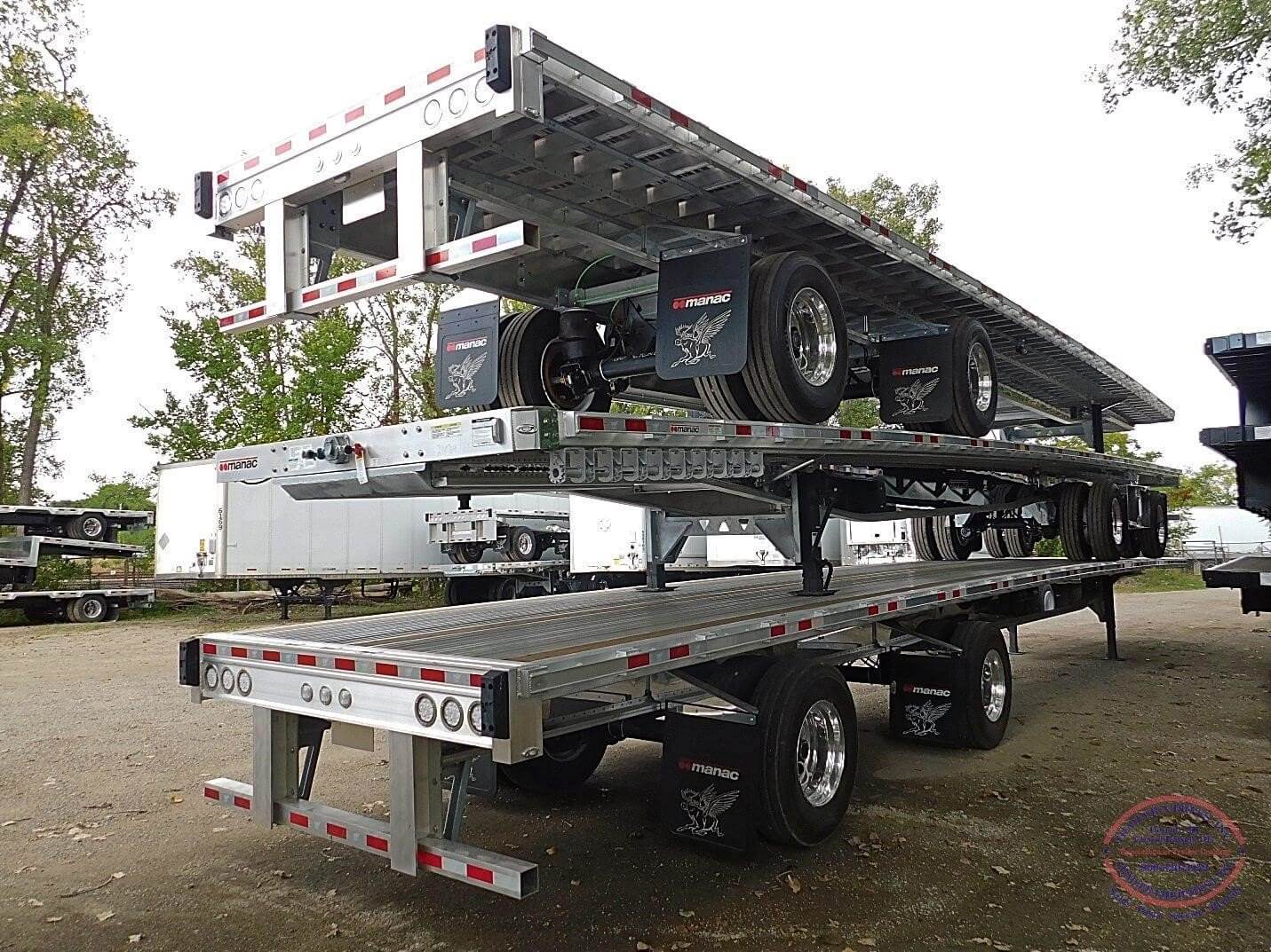 2025 Manac (3) ALL ALUM FLATBEDS W/ SPREAD AXLES Flatbed Trailer For