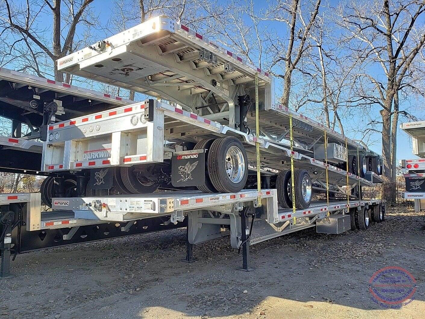 2023 Manac DROP DECK FLATBEDS ALL ALUM W/ SPREAD AXLES Flatbed Trailer