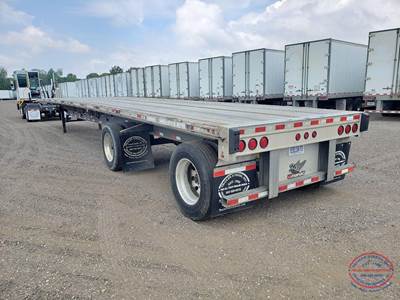 Manac 48x102 Combination Flatbed Trailer - Air Ride, Fixed Spread Axle