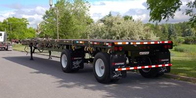 Manac 48x102 Steel Flatbed Trailer - Air Ride, Fixed Spread Axle