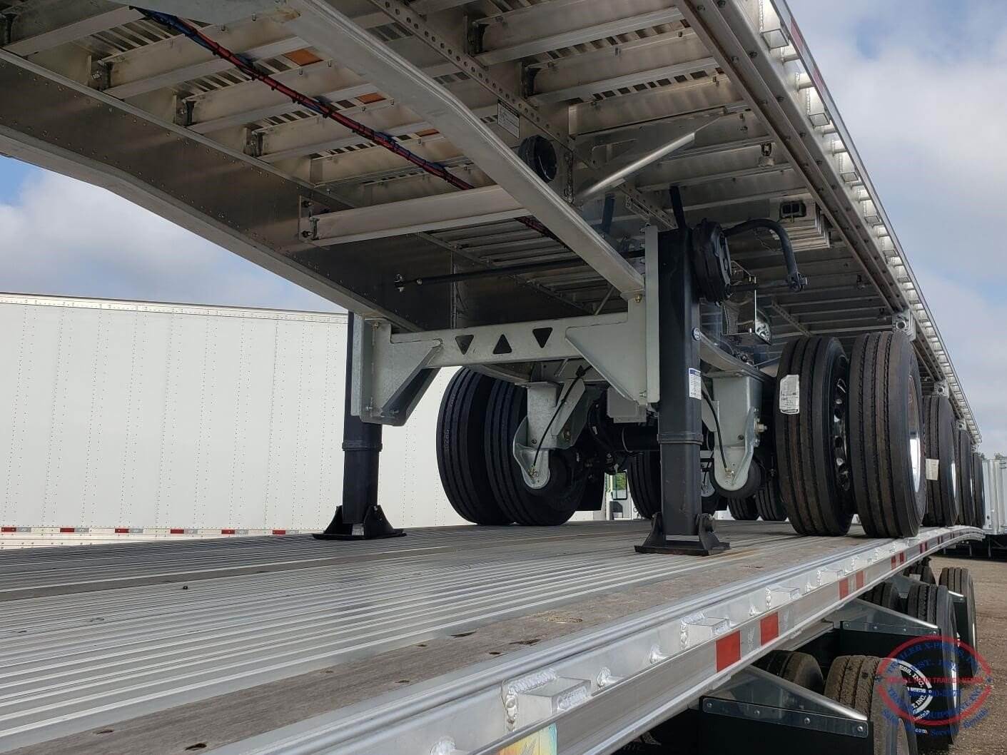 2023 Manac 53x102 Quad Axle Aluminum Flatbed Trailer Air Ride, Spread