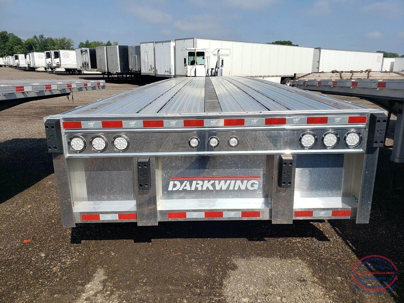 2023 Manac 53x102 Quad Axle Aluminum Flatbed Trailer Air Ride, Spread