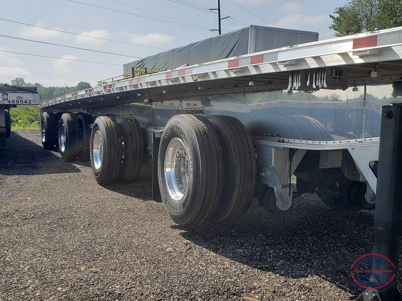 2023 Manac 53x102 Quad Axle Aluminum Flatbed Trailer Air Ride, Spread