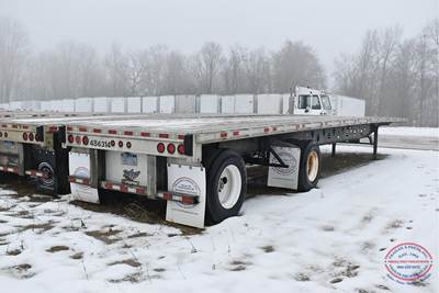 Manac 48x102 Combination Flatbed Trailer - Air Ride, Fixed Spread Axle