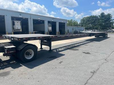 Manac 48x102 Steel Flatbed Trailer - Air Ride, Sliding Axle