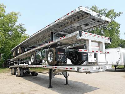 Manac Darkwing 48x102 Aluminum Flatbed Trailer - Air Ride, Fixed Axle