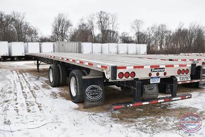 Transcraft 53x102 Combination Flatbed Trailer - Air Ride, Fixed Spread Axle