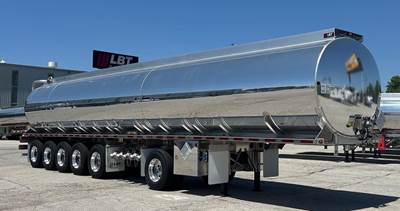 LBT 48x96 Six Axle Aluminum Fuel Tanker Trailer - Air Ride, Fixed Axle