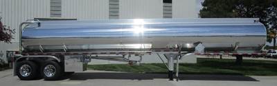 LBT 42ft Tandem Axle Aluminum Fuel Tanker Trailer - Air Ride, Fixed Axle