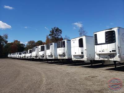 Hyundai 53 ft Reefer Trailer - Sliding Axle, Swing Door, Thermo King