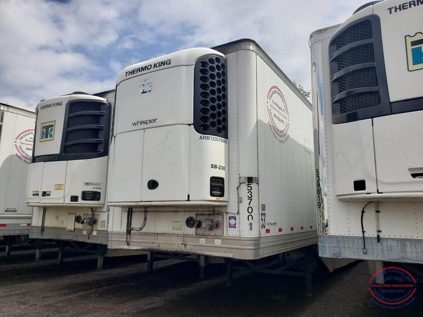 2014 Hyundai 53 ft Reefer Trailer Sliding Axle, Swing Door, Thermo