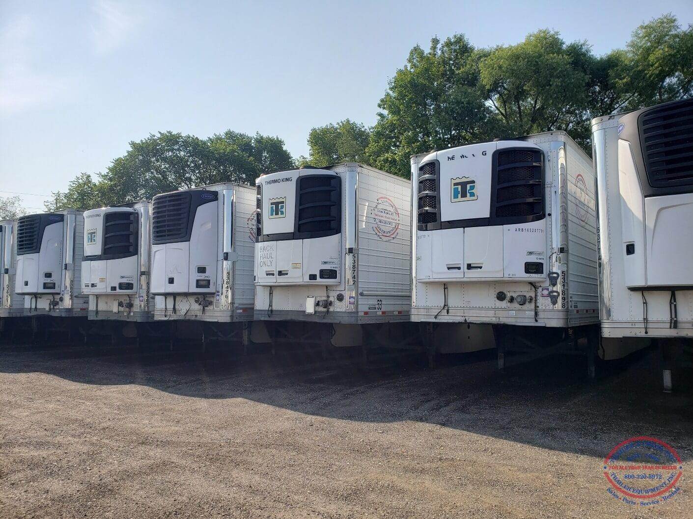 2014 Hyundai 53 ft Reefer Trailer Sliding Axle, Swing Door, Thermo