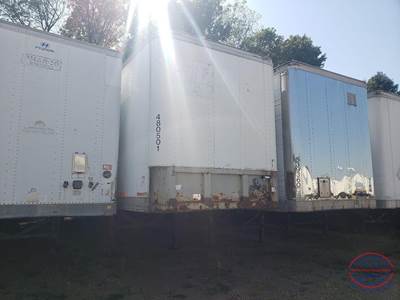 Fruehauf 48x102 Tandem Axle Combination Storage Trailer - Spring, Sliding Axle