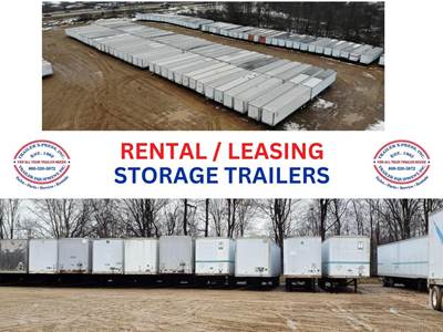 Hyundai 53x102 Tandem Axle Combination Storage Trailer - Air Ride, Sliding Axle