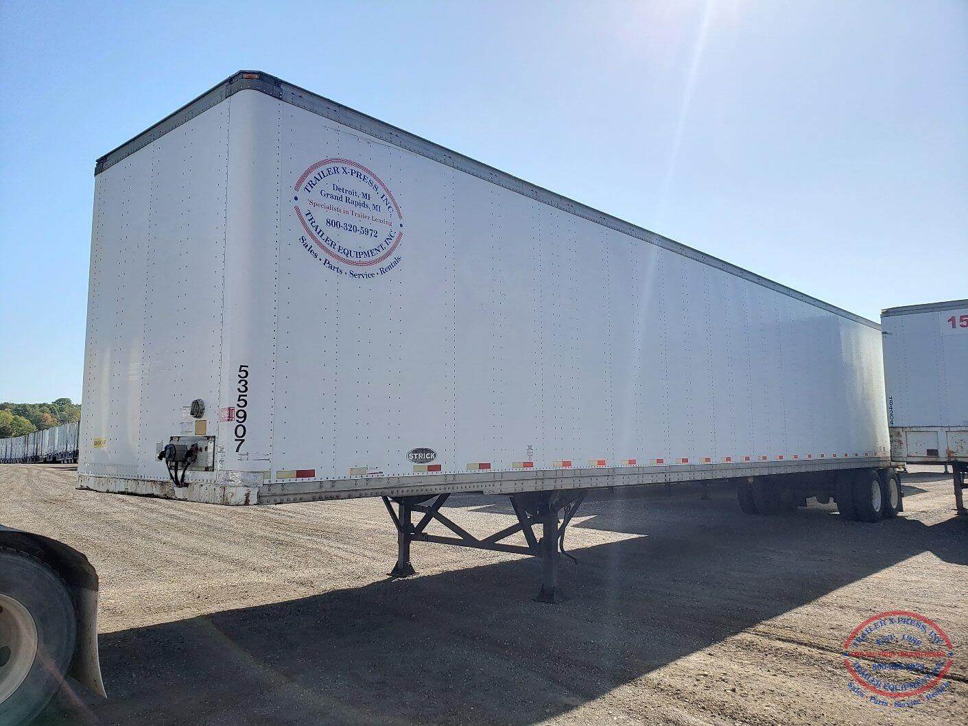 2005 Strick 53x102 Tandem Axle Combination Storage Trailer Air Ride