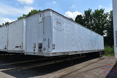 Trailmobile (2) 53FT STORAGE TRAILERS- PLYWOOD LINED- TRANS RO Storage Trailer
