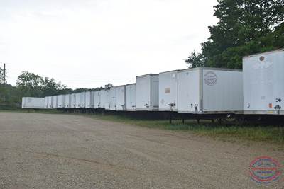 Trailmobile 53x102 Tandem Axle Combination Storage Trailer - Air Ride, Sliding Axle