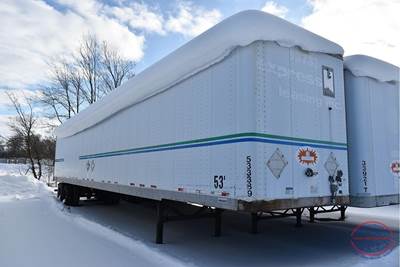 Wabash 53x102 Tandem Axle Combination Storage Trailer - Air Ride, Sliding Axle