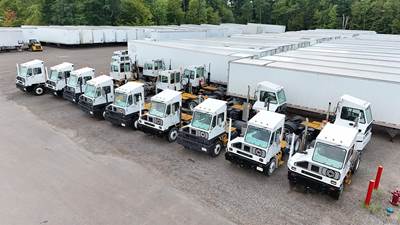 Capacity TJ5000 DOT Yard Spotter Truck - Cummins, 5 Speed Allison Rds Manual